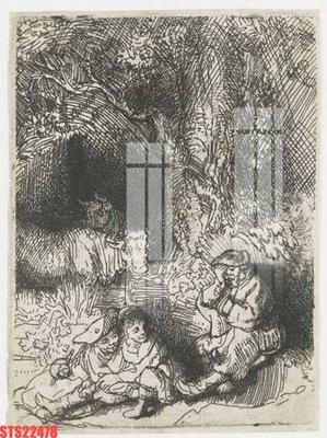 File tranh Tranh sơn dầu phương tây tổng hợp STS22478 (bản gốc) in lụa 5D