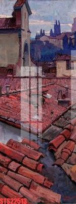 File gốc Tranh sơn dầu phương tây tổng hợp STS22513 (in mica) làm bảng hiệu