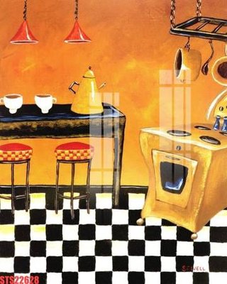 File in lụa Tranh sơn dầu phương tây tổng hợp STS22628 (hoa văn) Tranh sơn dầu phương tây tổng hợp STS22628