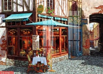 File ảnh Tranh sơn dầu phương tây tổng hợp STS22765 (gốc) in decal dán tường