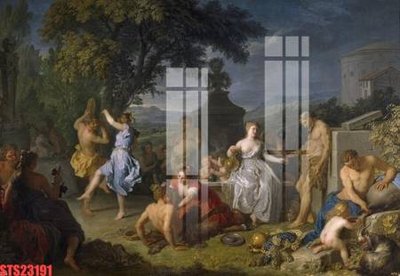 File ảnh Tranh sơn dầu phương tây tổng hợp STS23191 (gốc) cho trang trí nhà hàng