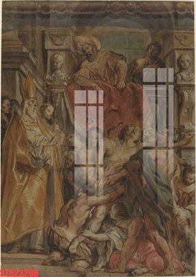 File tranh Tranh sơn dầu phương tây tổng hợp STS23290 (ảnh gốc) in trần 3D