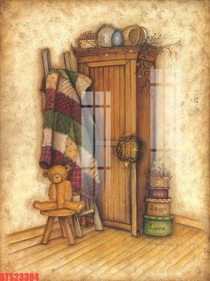 File gốc Tranh sơn dầu phương tây tổng hợp STS23394 (in lụa) tranh mã đáo