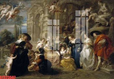 Download file gốc Tranh sơn dầu phương tây tổng hợp STS23507 (in mica) trong suốt