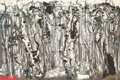 Mua file gốc Tranh sơn dầu phương tây tổng hợp STS23588 (PSD) tại Filetranh.com