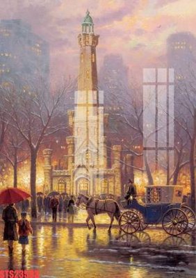 File gốc Tranh sơn dầu phương tây tổng hợp STS23593 (in tráng gương) ốp tường