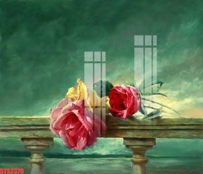 Download file gốc Tranh sơn dầu phương tây tổng hợp STS2379 (in mica) trong suốt