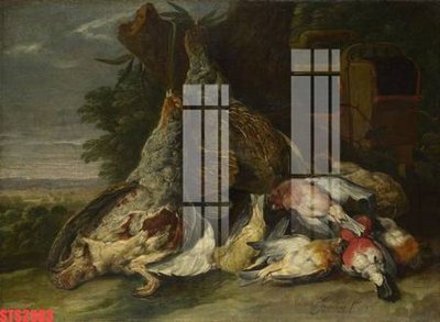 File gốc Tranh sơn dầu phương tây tổng hợp STS2383 (vector) cho in ấn