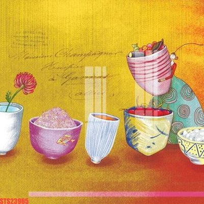 File in mica Tranh sơn dầu phương tây tổng hợp STS23965 (bản gốc) siêu trong