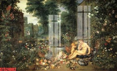 File ảnh Tranh sơn dầu phương tây tổng hợp STS24002 (gốc) in decal dán tường