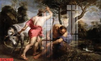 File ảnh Tranh sơn dầu phương tây tổng hợp STS24185 (gốc) in standee