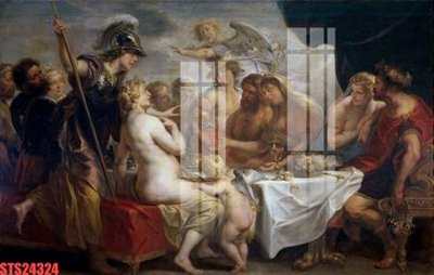 File ảnh Tranh sơn dầu phương tây tổng hợp STS24324 (gốc) in poster