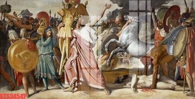 File tranh Tranh sơn dầu phương tây tổng hợp STS24547 (gốc) in vải canvas