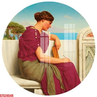 Ảnh gốc file in lụa Tranh sơn dầu phương tây tổng hợp STS24549 chi tiết