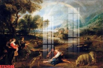 File gốc Tranh sơn dầu phương tây tổng hợp STS24594 (in tráng gương) hiện đại