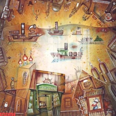 File gốc Tranh sơn dầu phương tây tổng hợp STS24759 (in mica) làm bảng hiệu