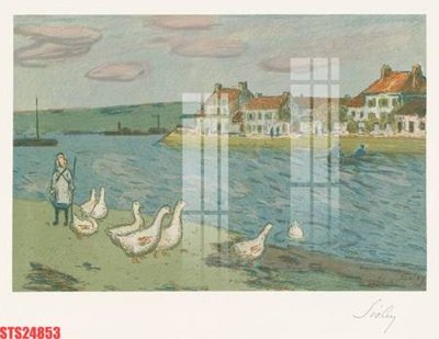 Ảnh gốc file in lụa Tranh sơn dầu phương tây tổng hợp STS24853 chi tiết