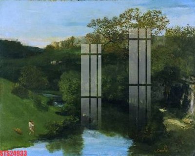 File in lụa Tranh sơn dầu phương tây tổng hợp STS24933 (chất lượng cao) Tranh sơn dầu phương tây tổng hợp STS24933