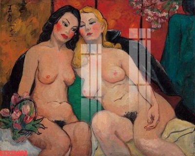 Ảnh gốc file in lụa Tranh sơn dầu phương tây tổng hợp STS25004 chi tiết