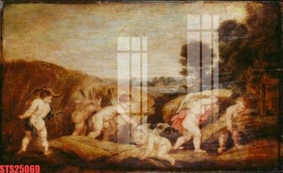 File gốc Tranh sơn dầu phương tây tổng hợp STS25069 (in lụa) hoa văn cổ điển