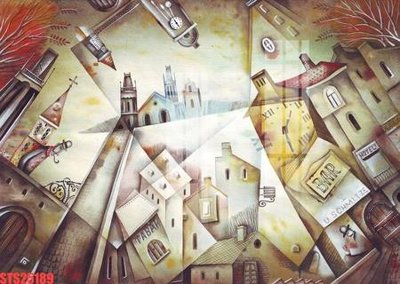 Tải file Tranh sơn dầu phương tây tổng hợp STS25189 (PSD) cho in tranh kính