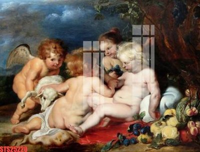 Download file gốc Tranh sơn dầu phương tây tổng hợp STS25220 (in mica) logo