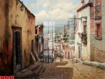 Tải file tranh Tranh sơn dầu phương tây tổng hợp STS25273 (ảnh gốc) ngay