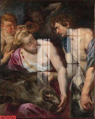 File tranh gốc PSD Tranh sơn dầu phương tây tổng hợp STS25275 còn nguyên layer