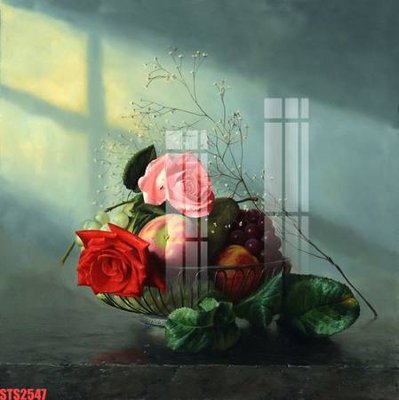 Ảnh gốc Tranh sơn dầu phương tây tổng hợp STS2547 (nét căng) in mica