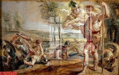 Download file gốc Tranh sơn dầu phương tây tổng hợp STS25565 (dùng cho in ấn)