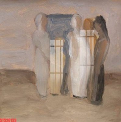 File tranh Tranh sơn dầu phương tây tổng hợp STS26133 (gốc) phong cách tối giản