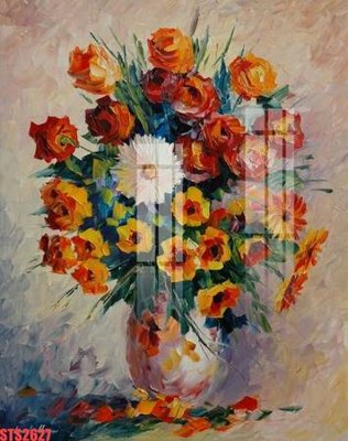 File ảnh Tranh sơn dầu phương tây tổng hợp STS2627 (gốc) cho trang trí nhà hàng