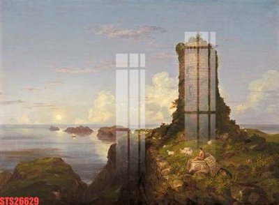 Download file Tranh sơn dầu phương tây tổng hợp STS26629 (gốc) in mica bàn thờ