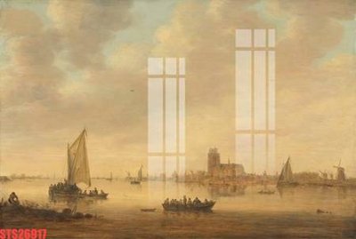 File in trần Tranh sơn dầu phương tây tổng hợp STS26917 (bản gốc) hoa văn