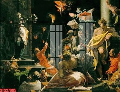 File gốc Tranh sơn dầu phương tây tổng hợp STS27095 (in mica) làm bảng hiệu