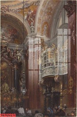 File gốc Tranh sơn dầu phương tây tổng hợp STS27293 (in lụa) tranh mã đáo