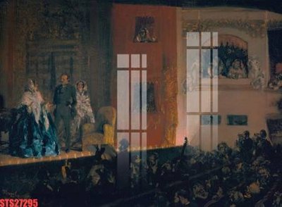 Chi tiết file tranh tráng gương Tranh sơn dầu phương tây tổng hợp STS27295 (ảnh gốc)