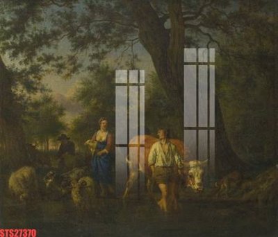 File tranh Tranh sơn dầu phương tây tổng hợp STS27370 (bản gốc) trang trí văn phòng