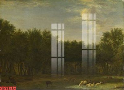 File tranh Tranh sơn dầu phương tây tổng hợp STS27372 (bản gốc) in lụa dán tường