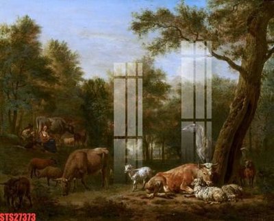 Download file ảnh gốc Tranh sơn dầu phương tây tổng hợp STS27373 để in ấn