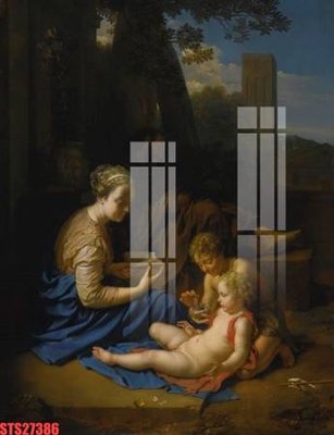 Tải file Tranh sơn dầu phương tây tổng hợp STS27386 (PSD) cho in tranh kính