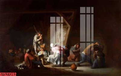 File tranh Tranh sơn dầu phương tây tổng hợp STS27392 (bản gốc) in lụa 5D