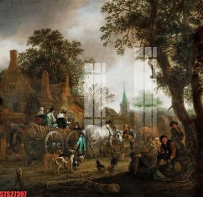 File gốc Tranh sơn dầu phương tây tổng hợp STS27397 (thiết kế) cho in ấn