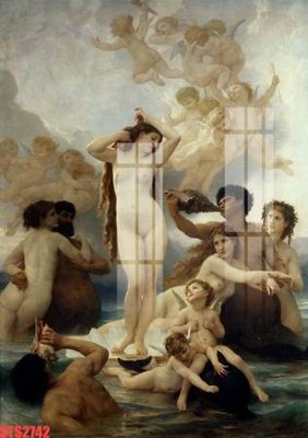 File gốc Tranh sơn dầu phương tây tổng hợp STS2742 (vector) cho in ấn