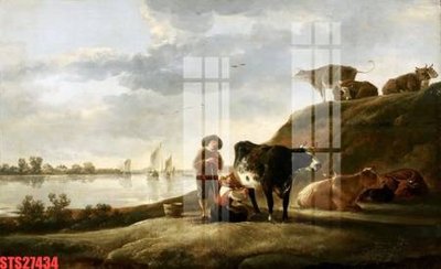 File tranh Tranh sơn dầu phương tây tổng hợp STS27434 (ảnh gốc) độ nét vượt trội