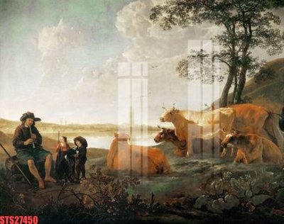 File ảnh Tranh sơn dầu phương tây tổng hợp STS27450 (gốc) in biển hiệu