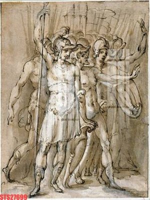 File gốc Tranh sơn dầu phương tây tổng hợp STS27699 (trang trí) phòng ngủ