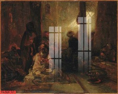 File in trần Tranh sơn dầu phương tây tổng hợp STS27838 (bản gốc 3D) sống động