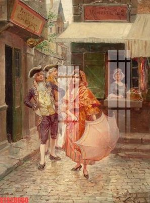 File tranh Tranh sơn dầu phương tây tổng hợp STS28060 (ảnh gốc) cho in ấn kỹ thuật số