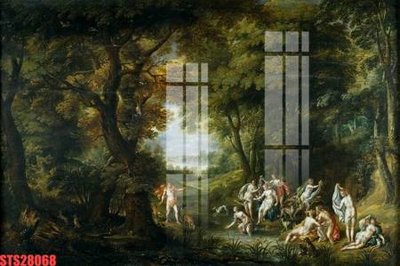 File ảnh Tranh sơn dầu phương tây tổng hợp STS28068 (gốc) in poster